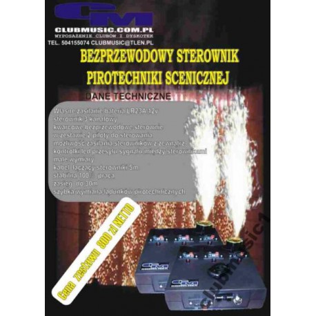 WIRELESS CONTROLLER FOR stage pyrotechnics